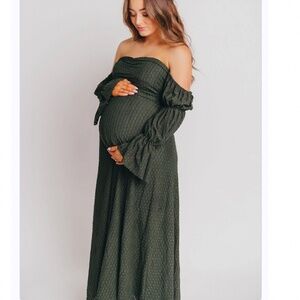 Corrine Tiered Sleeve Maxi Dress Maternity friendly
